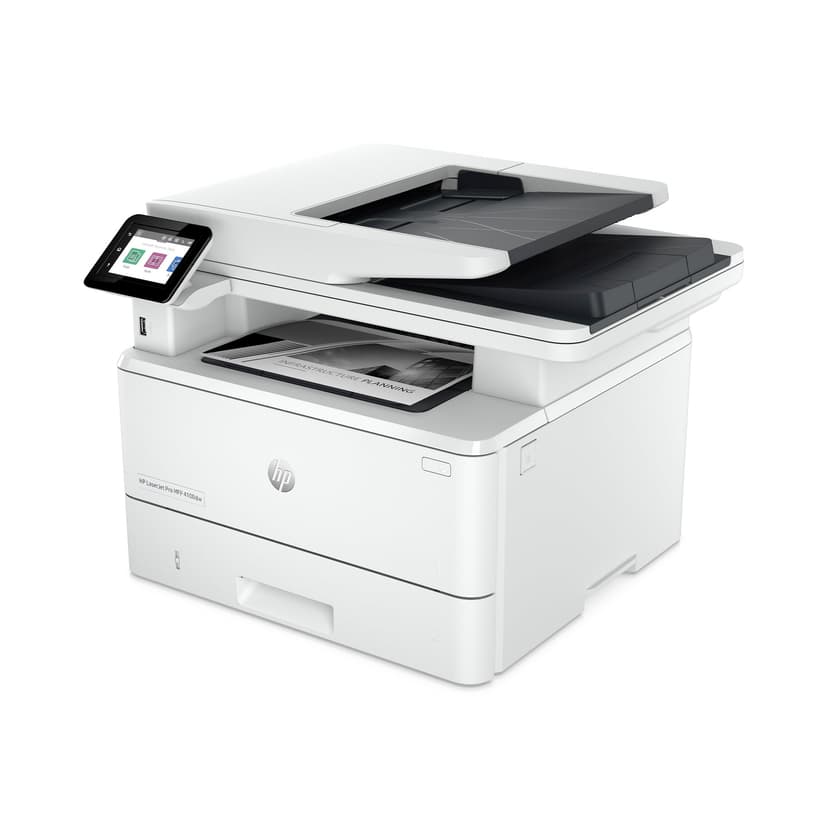 HP LaserJet Pro MFP 4102dw 2Z622F, Imprimante Multifonction A4, Impression Automatique Recto Verso, Noir et Blanc, 42 ppm, USB hôte, Wi-FI, Ethernet, ADF, Blanche - 8