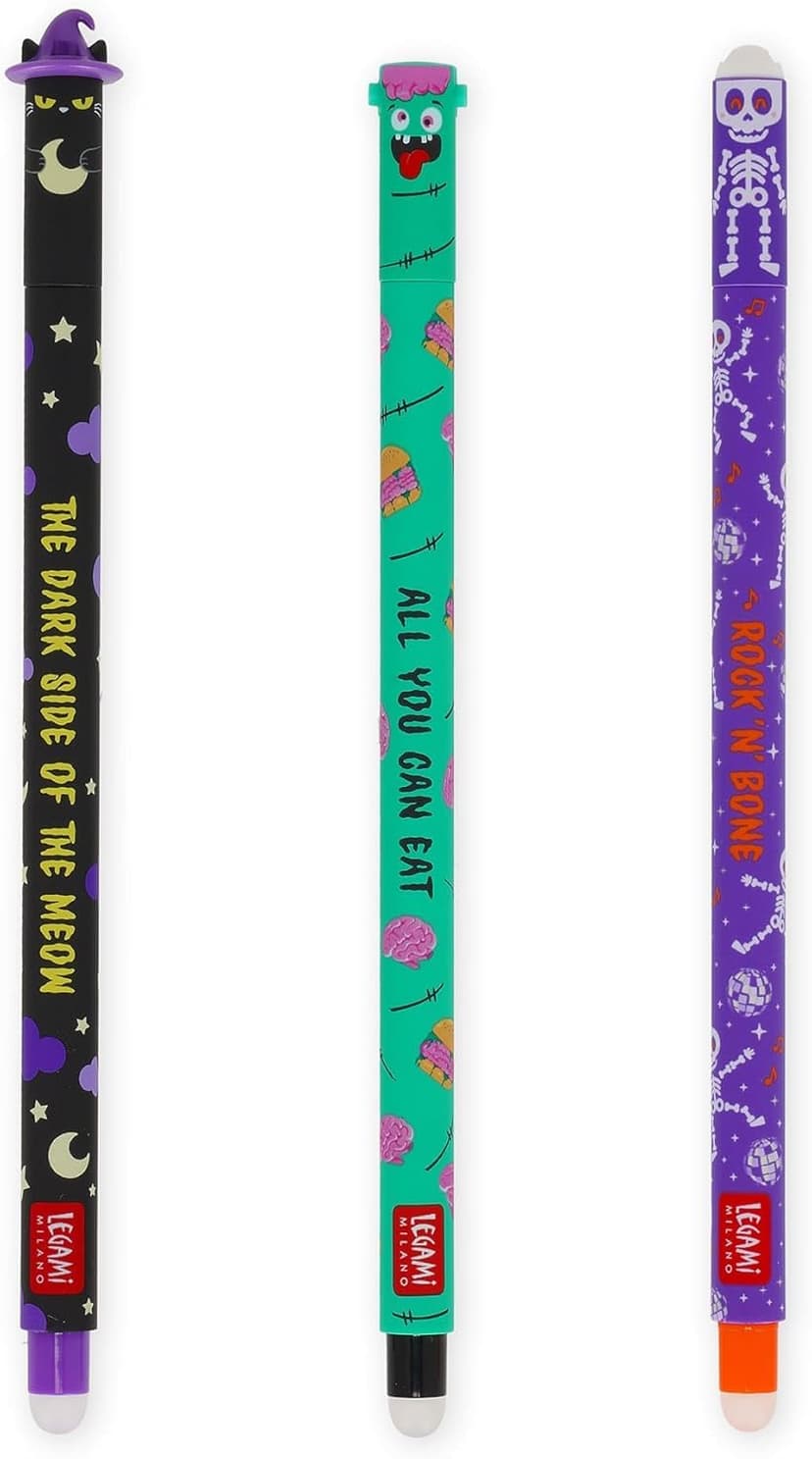 LEGAMI Halloween Edition 2025 Erasable Gel Pens Set of 3 - 2