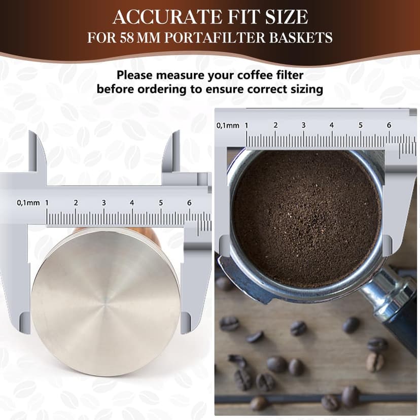 Y-Step Coffee Tamper 58 mm, Espresso Tamper Set 23 Pieces, Barista Set with Frothing Jug, Tamper Mat, Latte Art Pen, Coffee Stirrer, Sandalwood Tamper for Espresso Machine - 4