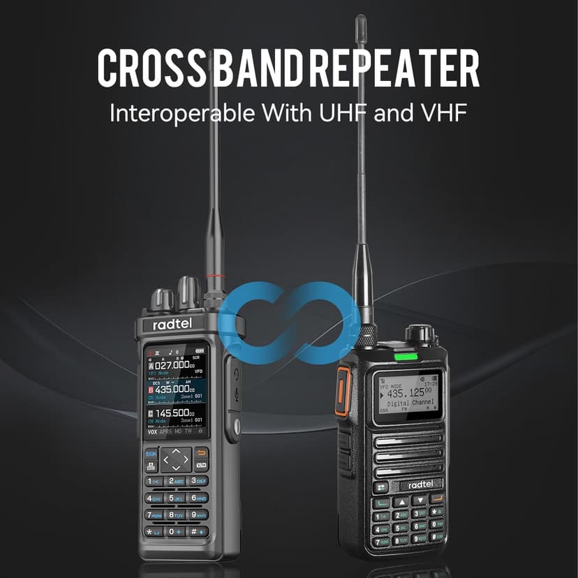 Radtel RT-950 PRO Ham Radio GPS/APRS, 10W Walkie Talkie Long Range Handheld Two Way Radio, AM/FM/CB/SW/MW/LW Reception, Bluetooth APP Programming (with Programming Cable Extra Battery) - 9