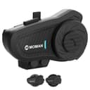 Moman H2 Pro Casque d'interphone de Moto en Fibre de Carbone Système de Communication sans Fil 5.1 Radio FM 1000 m Étanche IP65 - 1