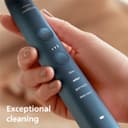 Philips Sonicare DiamondClean 9000 Series Electric Toothbrush, Sonic Toothbrush, Cleaner Teeth and Oral Care, Blue, with 4 x C3 Premium Plaque Defense Brush Heads (Model HX9911/89), 5 Piece Set - 4