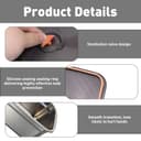 Gamexop 1.5L Stainless Steel Containers with Lids Leak Proof & Airtight for Electric Lunch Box Replacement Kit, Bento Lunch Box for Meal Prep,Fruit,Snack,Freezer, 2-Pack - 3