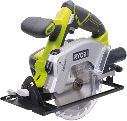 RYOBI - Scie Circulaire Sans Fil 18V ONE+ RWSL1801M – Lame Ø150 mm 18 dents, Réglage Profondeur et Inclinaison – Coupe Bois, OSB, Panneaux – Batterie Non Incluse