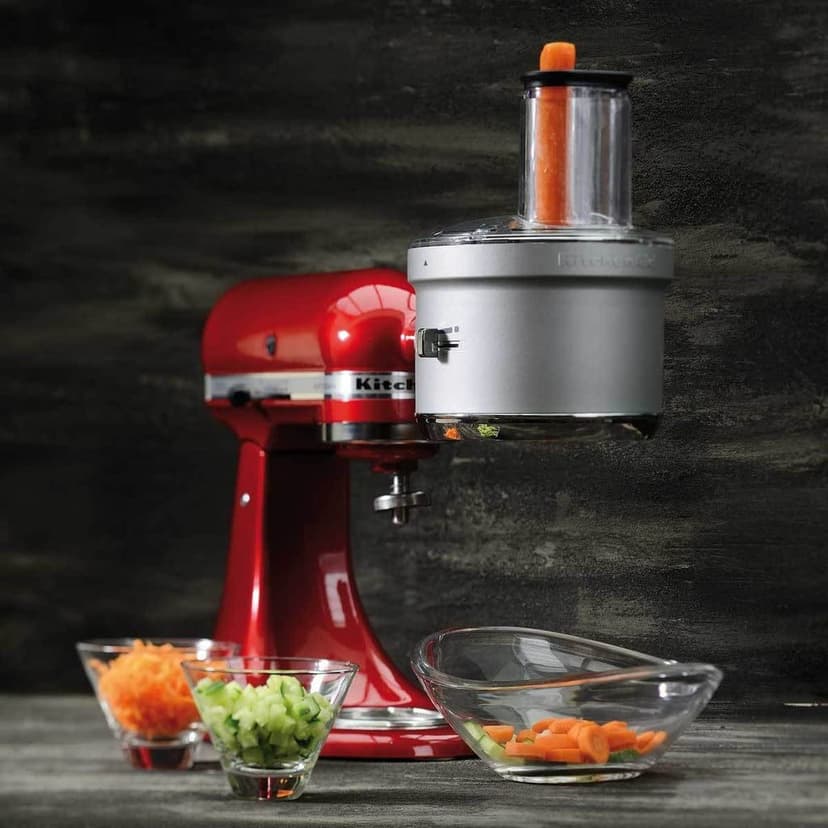 KitchenAid Accessoire Robot Ménager - 5KSM2FPA - Robot Cuisine Multifonctions pour KitchenAid Robot Pâtissier - Rapeuse - Coupe Légumes en Tranches, Juliennes ou dés - 2