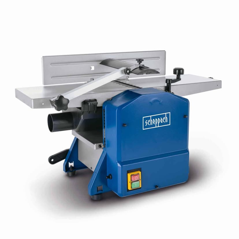 Scheppach HMS850 Planer Thicknesser | 1250W 8000 RPM | 204mm Width | 120mm Height | Hand Crank Height Adjustment - 1