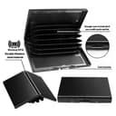 KEQAR Porte-Cartes RFID en Métal, Étui Carte Bancaire pour Femme et Homme, Porte-Cartes avec 10 Compartiments, Protection RFID & NFC, Étui Métallique pour Cartes et Visites - 3