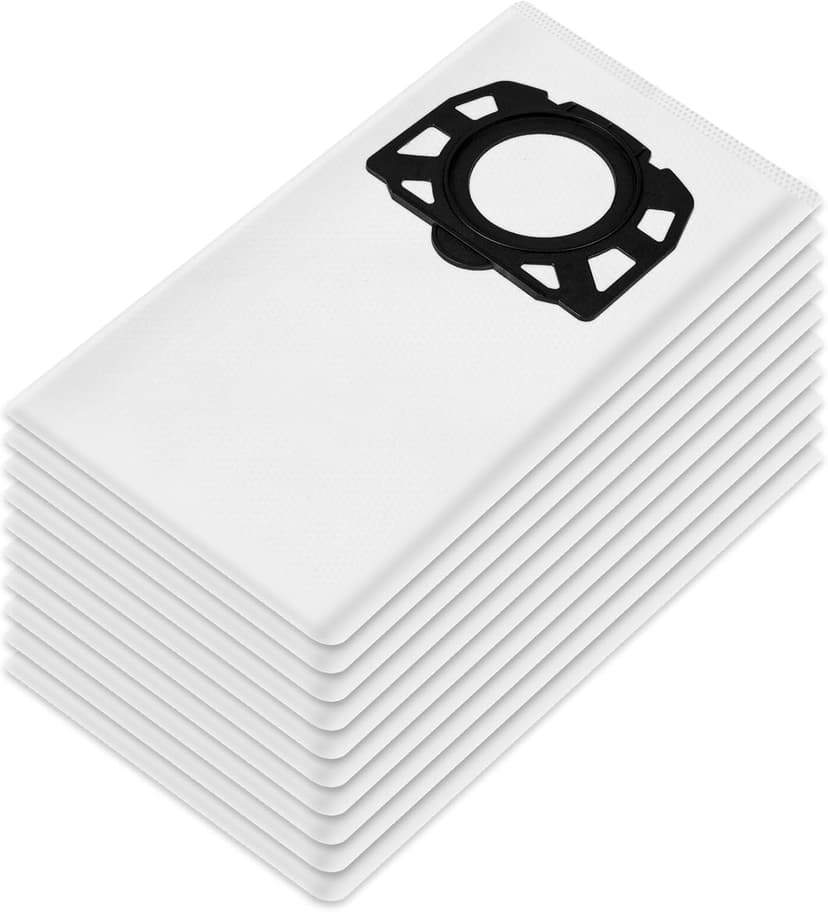 10 x Vacuum Cleaner Bags for Karcher WD4 WD5 WD6 MV4 MV5 Mv6 Vacuum Cleaners - Heavy Duty Fleece Bags Suitable for Water and Dust Vacuum Cleaners Guaranteed Clean Air - 1