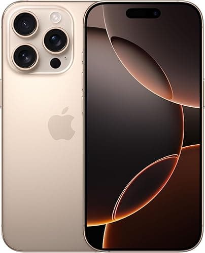 Apple iPhone 16 Pro 256GB: Telefono 5G con Controllo photo camera, Dolby Vision 4K has 120 fps and a previous battery life. Compatible with AirPods; Titanio sabbia