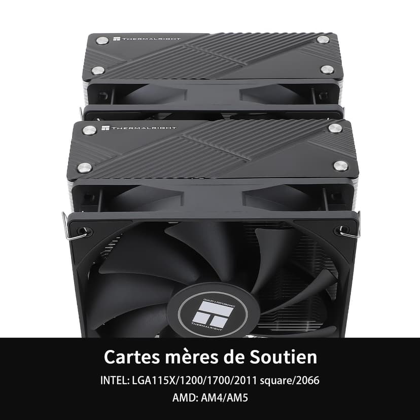 Thermalright Phantom Spirit 120 CPU Air Cooler, 7 Heatpipes CPU Cooler, Dual 120 mm TL-C12B V2 PWM Fan, AGHP 4.0 Technilogy, S-FDB Bearing, for AMD AM4 AM5/Intel 1700/1150/1151/1200/2011, PC Cooler - 3