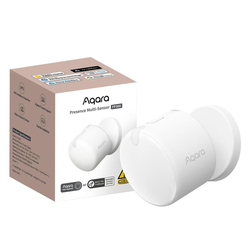 Aqara Détecteur de Présence sans Fils 5-en-1 FP300, Threa… - 1
