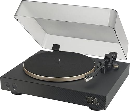 JBL Spinner Bluetooth AptX-HD Record and Vinyl Player for Speakers and Headphones - Black/Gold - JBLSPINNERBTGLDEU