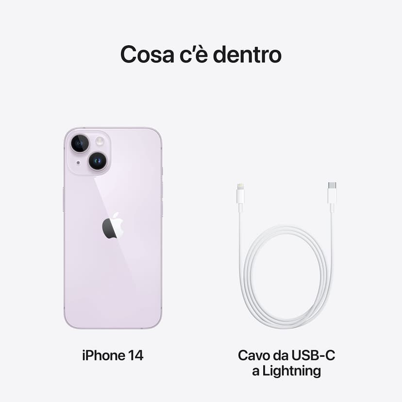 Apple iPhone 14, 128GB, Purple - (Renewed) - 6
