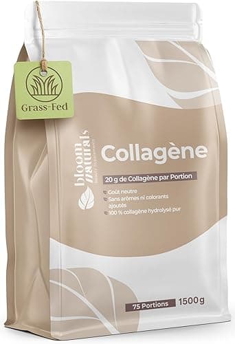 Collagène Poudre 1500g - 20g par Portion, 100% Hydrolysé,…