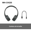 Sony WH-CH520 - Casque Bluetooth sans Fil, Multipoint, Micro intégré - jusqu'à 50 Heures d'autonomie et Charge Rapide - Noir - 9
