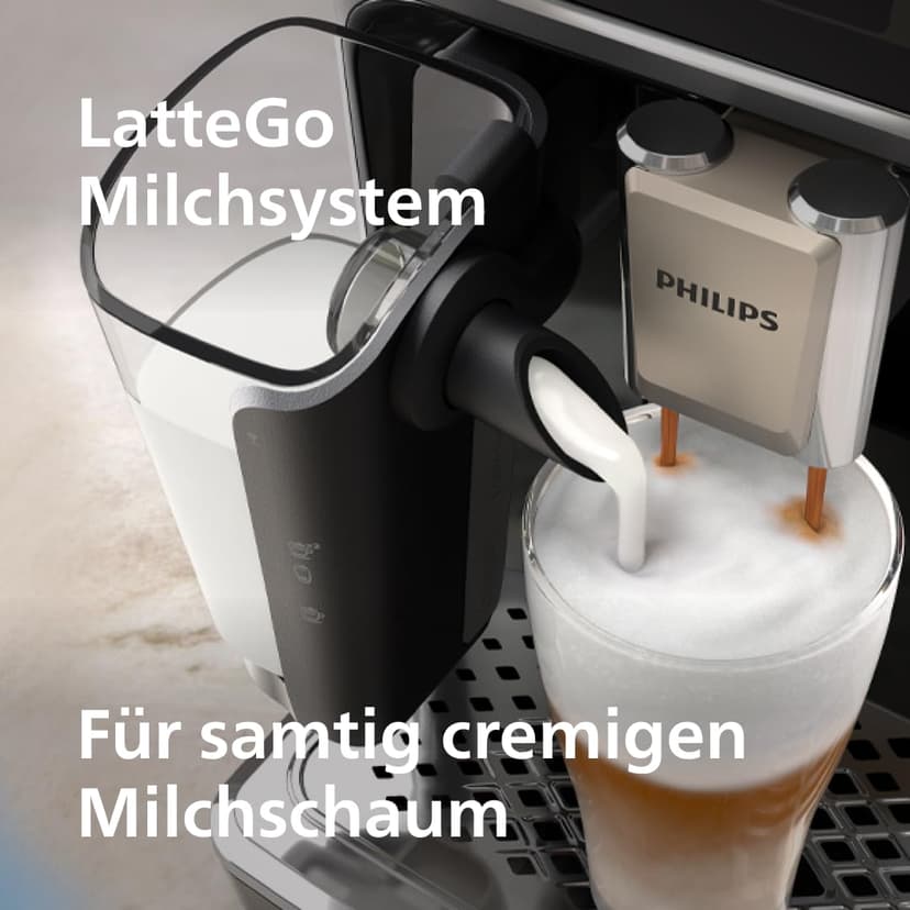 Philips 5500 series LatteGo EP5547/90 Macchina caff? automatica, 20 bevande, cappuccinatore, 1.8 L, macine in ceramica (Philips EP5547/90 coffee maker Fully-a) - 5