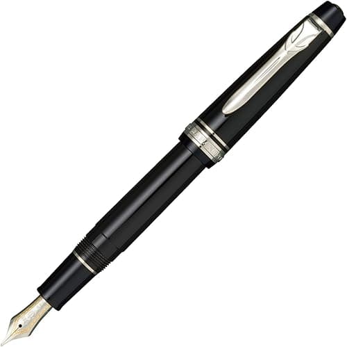 Sailor Pen fountain pen professional gear £U slim silver fine print 11-1518-220 Black
