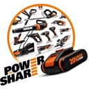 Worx Battery Charging Station for Powershare Batteries/Fast Battery Charger., WA3601 40W, 20V - 6