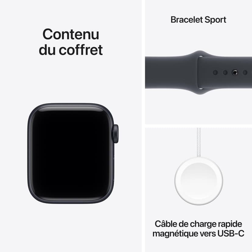 Apple Watch SE 3 [GPS 40 mm] Montre connectée avec boîtier Minuit et Bracelet Sport Minuit. Moniteur activité/Sommeil/fréquence Cardiaque, écran Toujours activé - 6