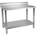 Royal Catering RCAT-120/60-N Stainless Steel Table Kitchen Worktable (120 x 60 cm, 250 kg, Upstand) - 2