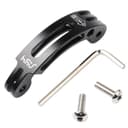 HSU Curved Extension Arm for GoPro, Aluminum Alloy Arced Camera Mount with 1/4 Screw Hole for most Action Cameras (7.6CM) - 1