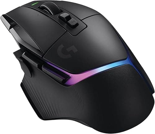 Logitech G G502 X Plus Lightspeed Souris Gaming RVB sans Fil - Souris Optique Boutons Hybrides LIGHTFORCE, LIGHTSYNC RVB, Capteur Gaming Hero 25K, Compatible avec PC - macOS/Windows - Noir