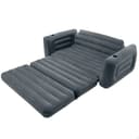 Intex Queen Size Pull-Out Inflatable camping sofa bed Sleep Away Futon Couch with 3 quick inflation and deflation valves, ?203.2 x 231.14 x 66.04 cm, Charcoal grey - 2