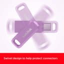 SanDisk Ultra Dual Drive Go USB Type-C Flash Drive 128GB (Memory stick up to 400 MB/s speeds, reversible Type-C & Type-A connectors for Android Smartphone, Tablets and Mac) Lavender - 6