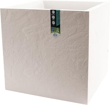 EDA - Square Pot 50 cm Volcania 57 L - Imitation Stone De…