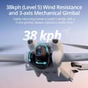 DJI Mini 3 – Lightweight 3x Mechanical Gimbal Mini Camera Drone with 4K HDR Video, 38-min Flight Time, up to 32800ft (10km) Video Transmission, True Vertical Shooting, GPS Auto Return Integrated - 4