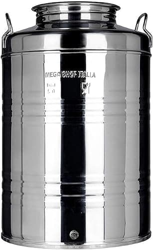 Megashopitalia Poubelle à Huile en Acier Inoxydable 18/10…