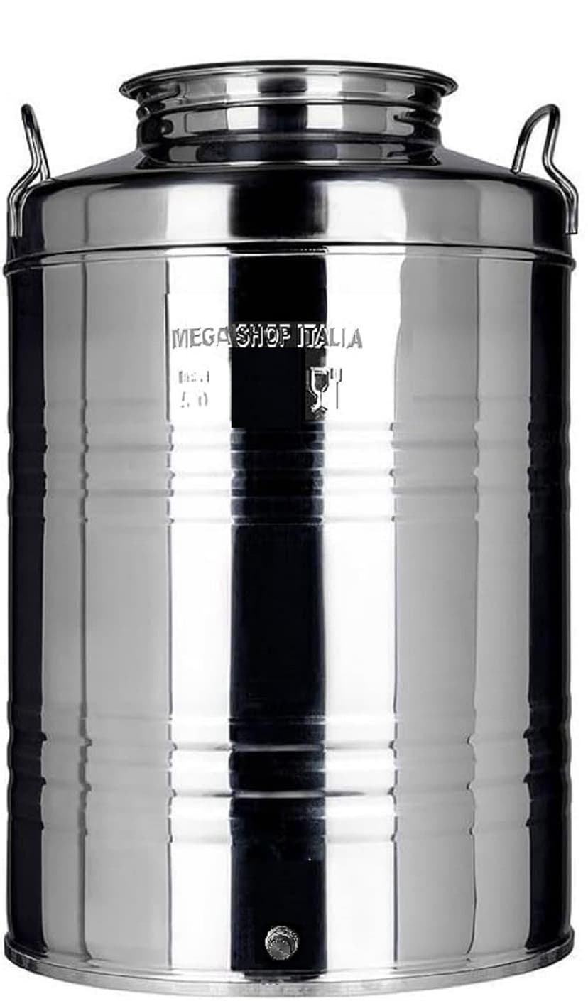 Megashopitalia Poubelle à Huile en Acier Inoxydable 18/10… - 1