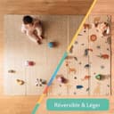 Nuby Foldable Reversible Play Mat - Easy Clean | Reversible | Waterproof | Suitable from Birth | 147 x 195 cm (Safari) - 2