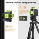 Niveau Laser Vert, Huepar 3x360 avec Batterie Li-ion Rechargeable, Laser Level Auto-nivellement, avec Port de Charge de Type-C et Étui de Transport à Coque Rigide Inclus - B03CG Pro - 6