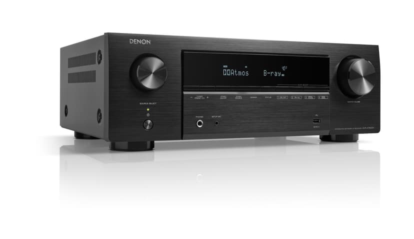 Denon AVR-X1800H Amplificateur AV Home Cinéma 7.2 Canaux, 175W, HDMI 8K, HEOS Multiroom, Dolby Atmos, DTS:X, Bluetooth, AirPlay 2 - Noir - 2