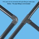sourcing map 6.3 Inch PVC Rigid Tube Round Pipe Tubing Hardware Tubing 152mm ID 160mm OD 20cm/8" Length White High Impact for Water Pipe, Crafts - 5