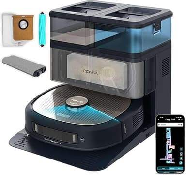 Cecotec Robot Vacuum Cleaner and Floor Washer with AI, Se…