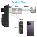 WELOCK U81 Smart Lock,Serrure Connectée,Serrure Empreinte Digitale avec Mot de Passe,RFID Carte,APP,serrure à code WiFi(Besoin wifibox),Cylindre Connecté 30/30 pour porte de 50-90mm,Facile à installer - 7