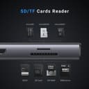 UGREEN Revodok USB C Hub, 9-in-1 Dock with 4K@60Hz HDMI, 10Gbps USB-C & USB-A Data Ports, 100W PD, Ethernet SD/TF Card Slots for MacBook Air M1/M2, iPad Pro, Surface, XPS, ThinkPad Space Grey (15532) - 7