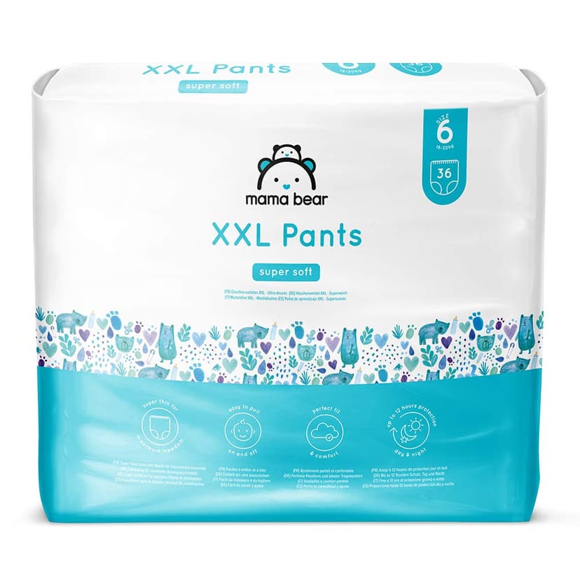 Marque Amazon - Mama Bear Couches Culottes XXL, Taille 6 (18-30kg), 72 Pièces (2 lot de 36) - 1