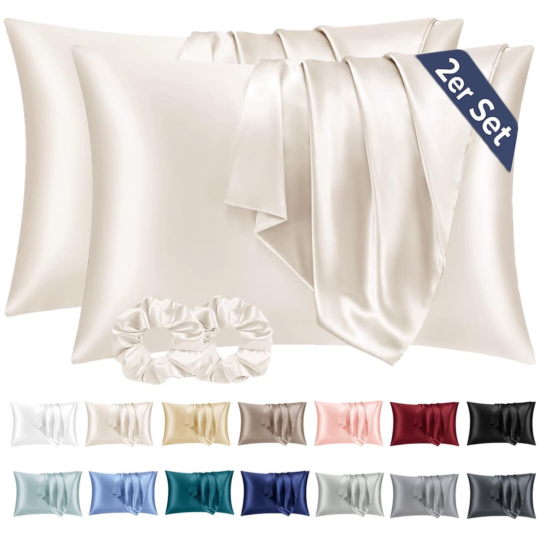 Taie Oreiller Satin 50x70 Lot de 2,pour Cheveux,Similaire…