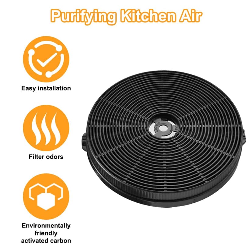 Replacement Carbon Filter for Cooker Hood / Cooker Hood / Accessories / Pack of 2 - 4