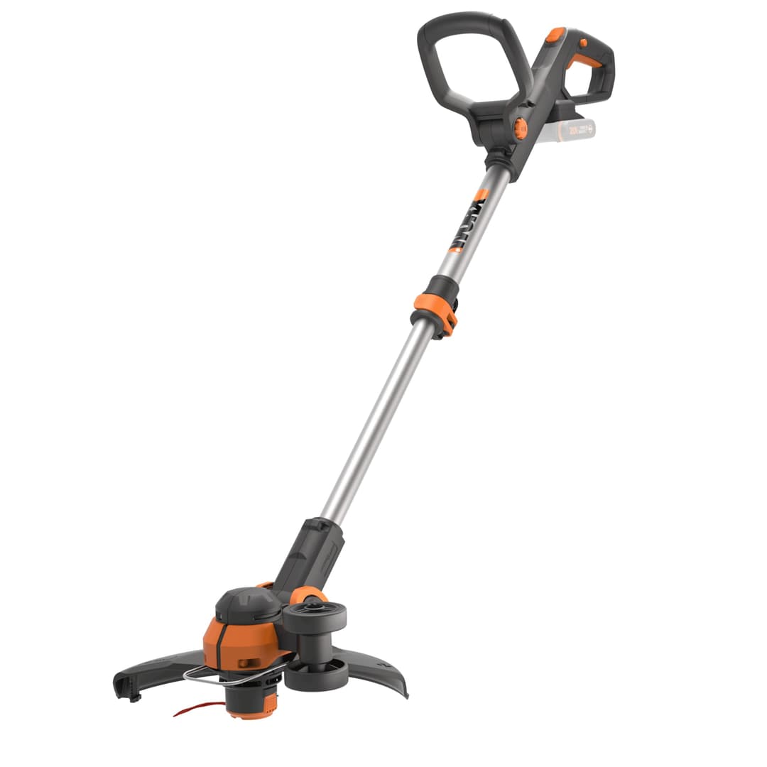 WORX WG163E.9 Akku Rasentrimmer 20V – Kantenschneider Rasen – 2-in-1 Funktion: Rasentrimmer und Kantenschneider – Inkl. Distanzschutz, Kantenschneiderad, Fadenspule – Ohne Akku & Ladegerät