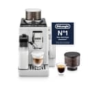 De'Longhi Rivelia EXAM440.55.W, Fully Automatic Coffee Machine with LatteCrema Hot, Automatic Milk Frother, Compact Size Bean to Cup Coffee Machine, 16 Recipes, Touch Colored Display, Arctic White - 1