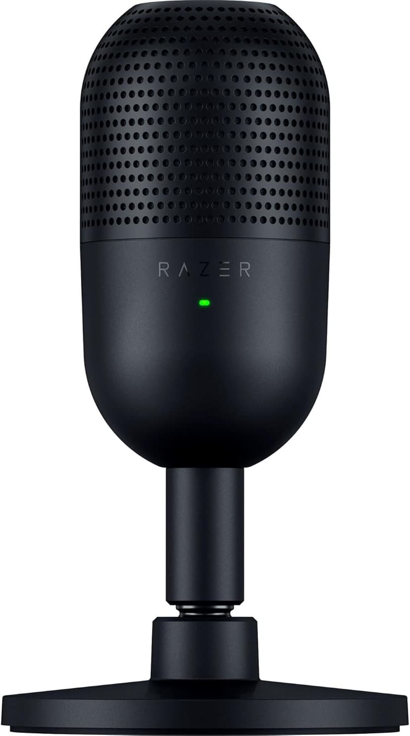 Razer Seiren V3 Mini - Ultra-compact USB Microphone (14 mm Condenser Mic, Supercardioid Pickup Pattern, Tap-to-Mute Sensor with LED Indicator, Built-in Shock Absorber, Plug-and-Play Design) Black - 1