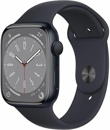 Apple Watch Series 8 (GPS, 45mm) Midnight Aluminum Case w…