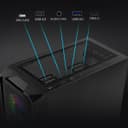 YEYIAN PC Gaming VR Esports AI Intel Core Ultra 5 225F 10 Core 4.9GHz Nvidia GeForce RTX 5060 8GB GDDR7 32GB DDR5 6000MHz 1TB SSD Gen 4 WiFi 6+BT 5.3 LAN 2.5GB Win 111 Pro - 6