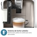 Philips 2300-4 Series Automatic Espresso Machine, Modern Color Touch Screen, LatatteGo Milk System, SilentBrew, Ceramic Grinder, AquaClean, White Chrome (EP2333/40) - 5