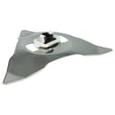 vhbw 2X Replacement Blade Compatible with Robomow RC304u, RC306, RC308, RC308PRO, RC304PRO Cordless Lawnmower - Cutter Blades, Silver, Stainless Steel - 4