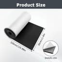 CHENGCKJ Rouleau de Mousse Autocollante, 3mmx30cmx320cm, Feuilles de Mousse EVA Adhésives Noires, Anti Vibrations Antidérapantes Protège Vos Meubles, pour Joint de Porte et Fenêtre, DIY, Insonorisant - 2